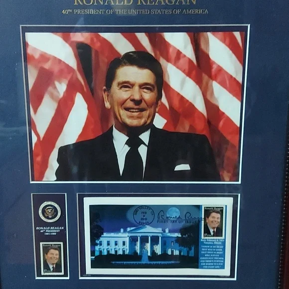 Official USPS President Ronald Reagan Wall decor ...like new - Picture 12 of 12